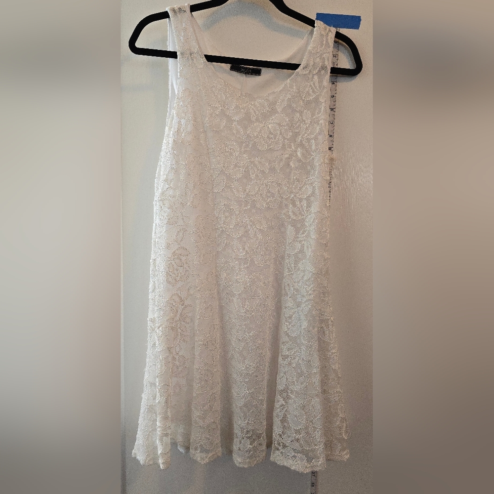 Dulcie | White lace tunic dress | Medium